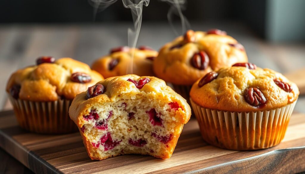 Cranberry, Orange & Pecan Muffins