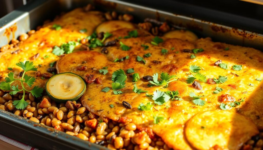 Lentil & Zucchini Savory Bake Recipe