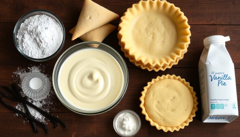 Vanilla Cream Pie ingredients