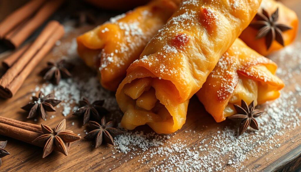 apple pie egg rolls